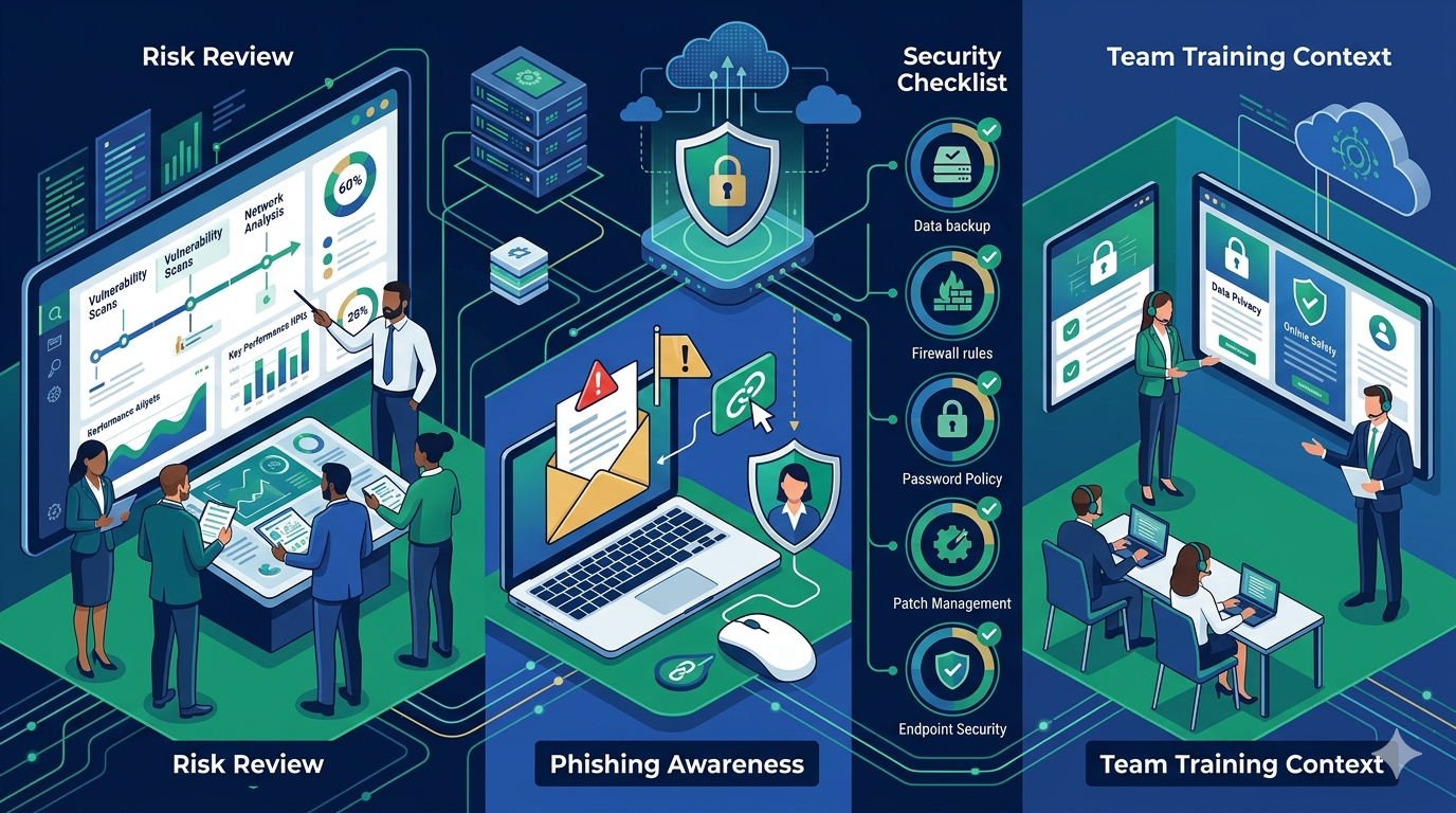 Cybersecurity audit illustration