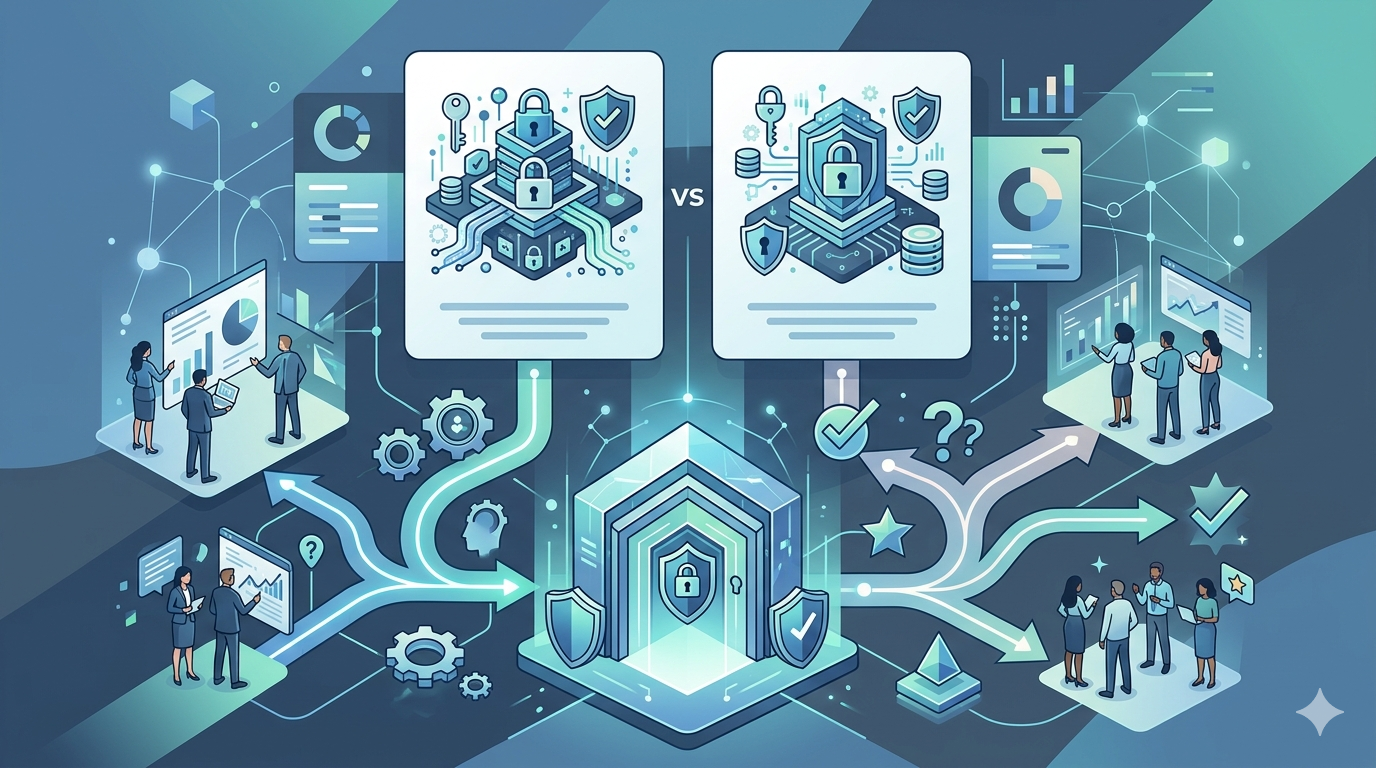 Software comparison illustration
